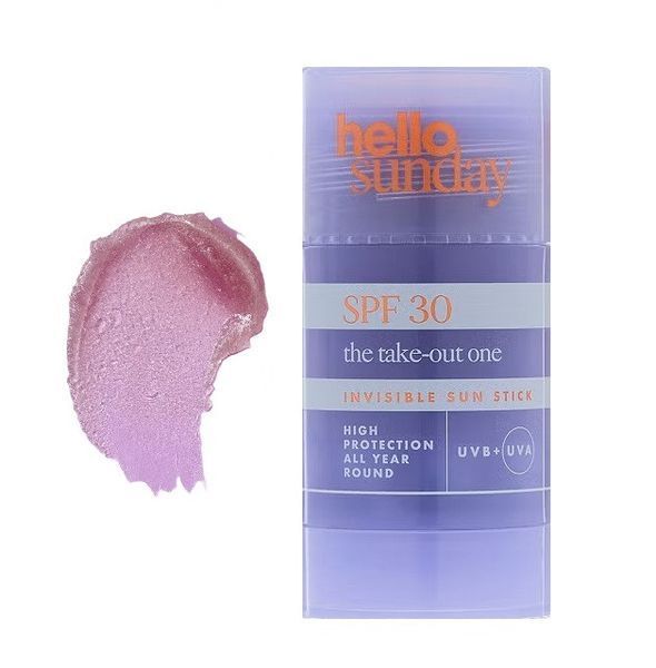 Сонцезахисний стик для шкіри обличчя та тіла Hello Sunday The Take-Out One Invisible Sun Stick SPF 30  2672940645 фото