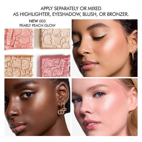 Палетка хайлайтеров Dior Backstage Glow Maximizer Palette 003 Pearly Peach Glow 2752057112 фото