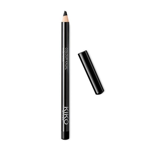 Карандаш каял для глаз Kiko Colour Kajal 01 Black 1090656498 фото