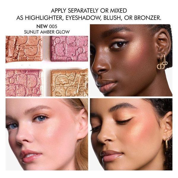 Палетка хайлайтеров Dior Backstage Glow Maximizer Palette 005 Sunlit Amber Glow 2752061761 фото