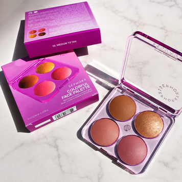 Sephora Collection Colorful Face Bronzer Blush Highlighter Palette 02 Палетка для обличчя 2939503634 фото