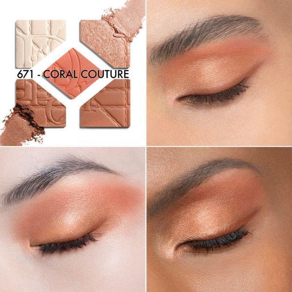 Лимитированная палетка теней Dior Diorshow 5 Couleurs Limited Edition 671 Coral Couture 2579730640 фото