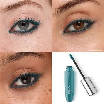 Тушь зеленая Kiko Maxi Mod Colour Mascara 04 2362756257 фото