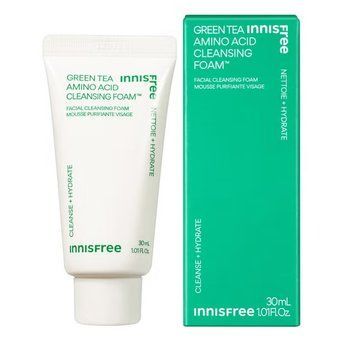 Пенка для умывания с экстрактом зеленого чая Innisfree Green Tea Amino Hydrating Cleansing Foam 30ml 2905317973 фото