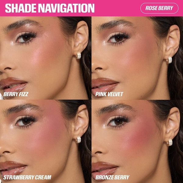 Huda Beauty Blush Filter Blurring Blushlighters Palette Rose Berry Палетка для обличчя рум'яна і хайлайтер 125781 фото