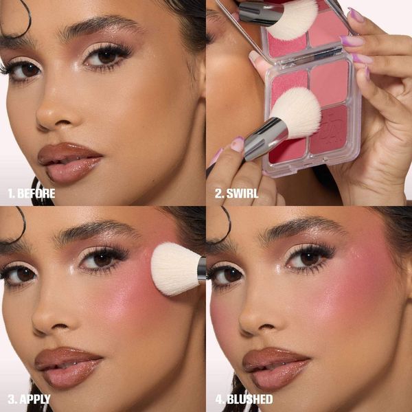 Huda Beauty Blush Filter Blurring Blushlighters Palette Rose Berry Палетка для обличчя рум'яна і хайлайтер 125781 фото