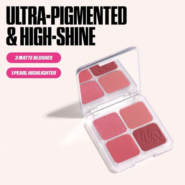 Huda Beauty Blush Filter Blurring Blushlighters Palette Rose Berry Палетка для обличчя рум'яна і хайлайтер 125781 фото