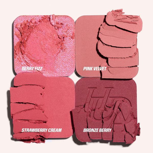 Huda Beauty Blush Filter Blurring Blushlighters Palette Rose Berry Палетка для обличчя рум'яна і хайлайтер 125781 фото