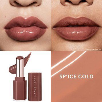 Помада блеск для губ Fenty Beauty by Rihanna Gloss Bomb Stix High-Shine Gloss Stick Spice Cold Pink Brown 08 2984192664 фото