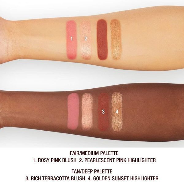 Charlotte Tilbury Hollywood Blush & Glow Palette Fair Medium Палетка для макіяжу (рум`яна і хайлайтер) 2644983803 фото
