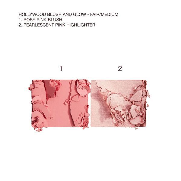 Charlotte Tilbury Hollywood Blush & Glow Palette Fair Medium Палетка для макіяжу (рум`яна і хайлайтер) 2644983803 фото