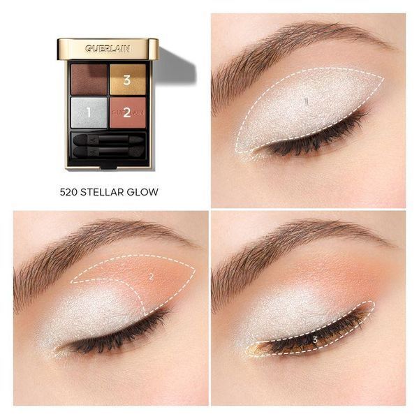 Лимитированная палетка теней Guerlain Ombre G Quad 520 Stellar Glow 2791075892 фото