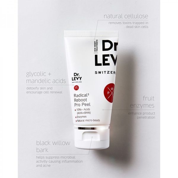 Пілінг для обличчя Dr. Levy Switzerland Radical3 Reboot Pro Peel 50ml 2731354755 фото
