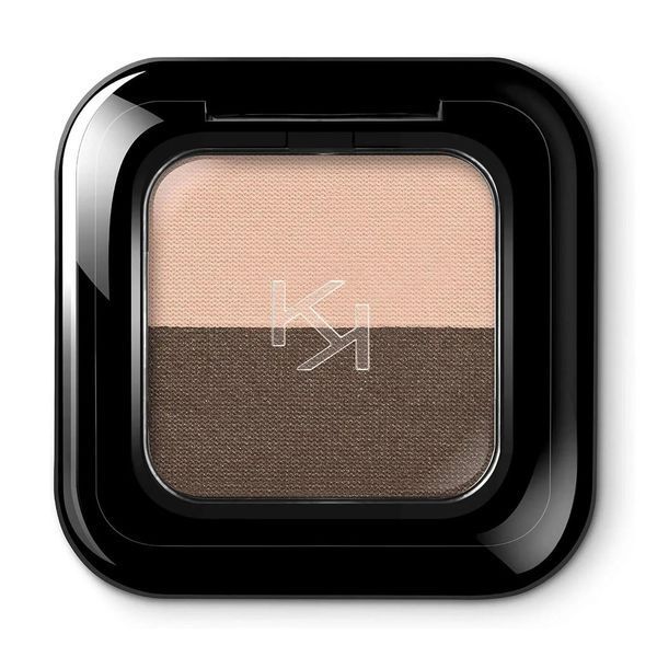 Тени Kiko Bright Duo Eyeshadow 02 Warm Beige Dark Brown 2892098450 фото