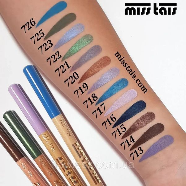 Карандаш для глаз&nbsp;Miss Tais 714 (Темно-коричневый) 2038490895 фото