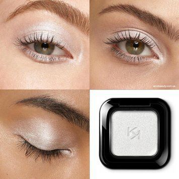 Тени Kiko High Pigment Eyeshadow 38 Metallic Light Silver 2606730417 фото