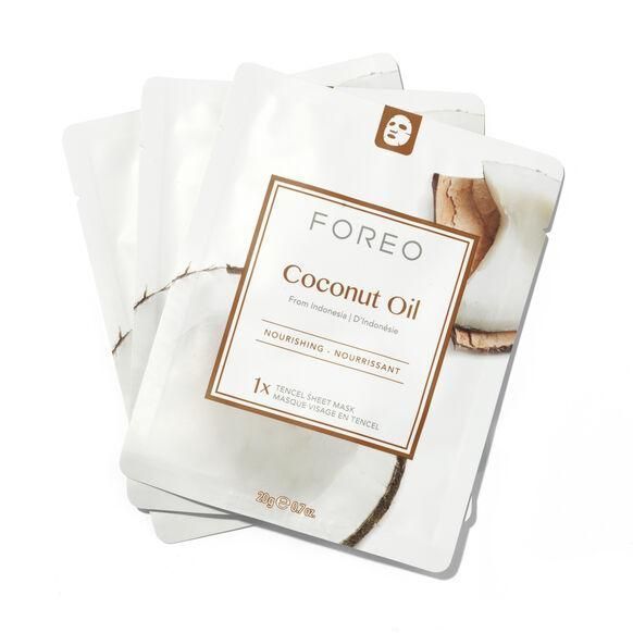 Тканевая смарт-маска для обезвоженной кожи лица Foreo Coconut Oil Sheet Mask 2647892624 фото