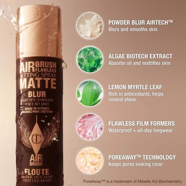 Фиксатор спрей макияжа Charlotte Tilbury Airbrush Flawless Setting Spray Matte 34 ml 2769595963 фото