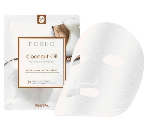 Тканевая смарт-маска для обезвоженной кожи лица Foreo Coconut Oil Sheet Mask 2647892624 фото