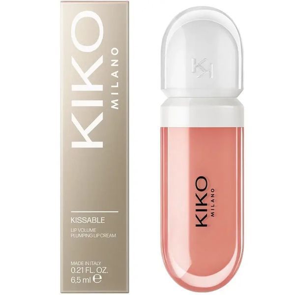 Бальзам блеск для губ Kiko Milano Kissable Lip Volume Plumping Lip Cream 04 Nude Ever 3003677416 фото